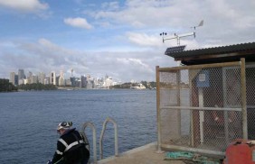 Industrial weather station Wind Warnings Gore Bay Sydney Harbour
