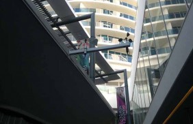 Industrial wind monitoring weather station chimney effect