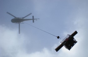 Mining weather station Solomon Islands weather maestro 10m mast delivery by chopper