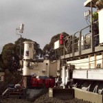 Industrial weather station concrete paving WeatherMaster 2000