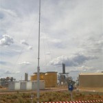 Silver Mine weather station Weather Maestro 10m mast UHF telemetry