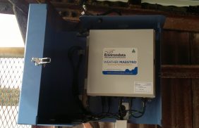Weather Maestro weather station with lockable housing