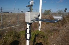 Weather station laser precipitation sensor